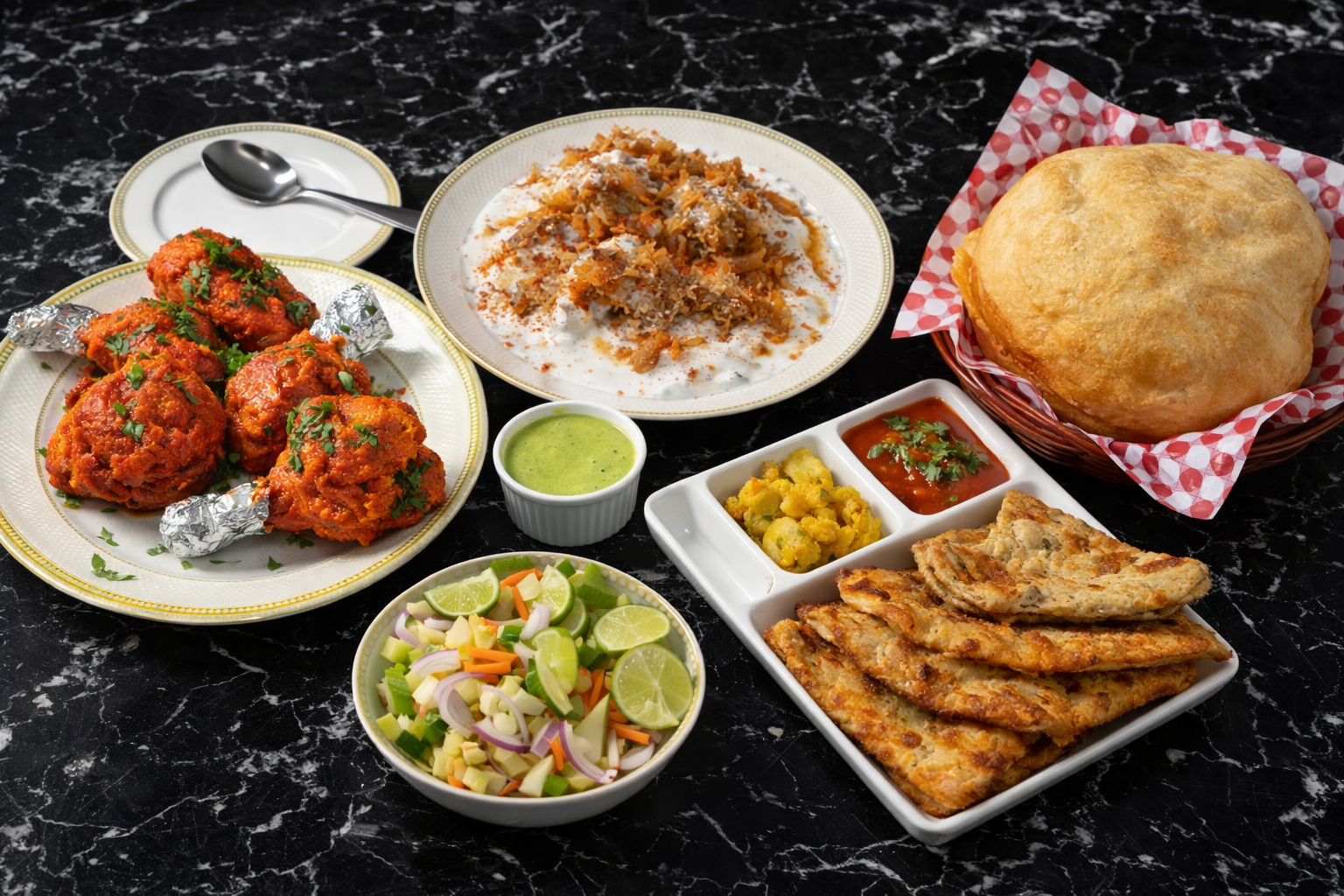 Garlic Naan and rich curries at Swagat Indian Restaurant Inkster Blvd Winnipeg